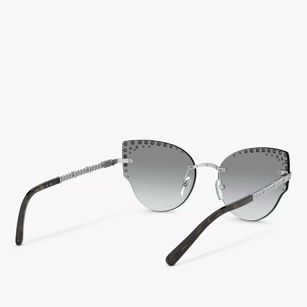 Michael Kors Black Studded Cat-Eye Sunglasses | MK1058B St. Anton - Picture 5 of 15